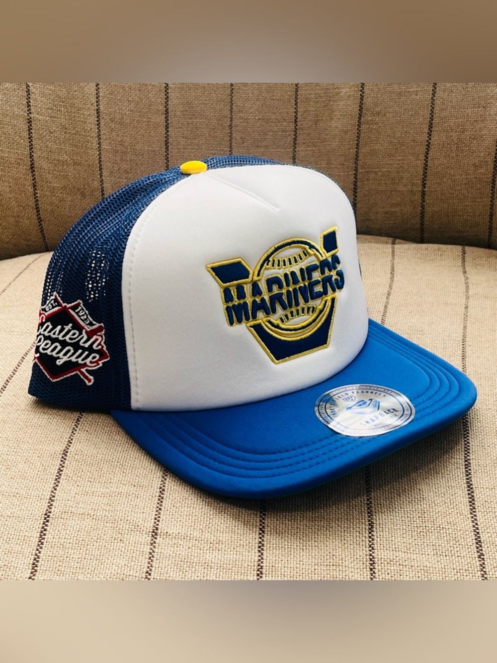 VERMONT MARINERS Ebbets Field Flannels Minor League Vintage Foam SnapBack Hat